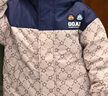 巴拉巴拉童裝男童羽絨服老花學(xué)院風(fēng)外套冬裝 曬單實(shí)拍圖