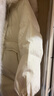 雪中飛羽絨服女中長(zhǎng)款連帽小個(gè)子韓版休閑外套秋冬季新款保暖防寒派克服 米白 M (160) 曬單實(shí)拍圖