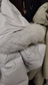 艾萊依甜美羽絨服女短款可脫卸狐貍毛領(lǐng)連帽保暖冬外套 冰藍(lán)紫 M 曬單實(shí)拍圖