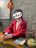 羅蒙（ROMON）媽媽春秋裝毛呢外套2025新款中老年女裝大碼寬松上衣秋冬針織開衫 藍(lán)色 XL  （建議105-120斤） 曬單實拍圖
