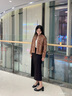 布符（Cloth Fu）布符2025年春季新款原創(chuàng)連肩袖短外套新中式國(guó)風(fēng)手工盤(pán)扣小香風(fēng) 銹紅線跡 M 曬單實(shí)拍圖
