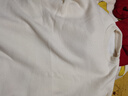 名創(chuàng)優(yōu)品（MINISO）加絨毛衣男冬季保暖一體絨2024新款圓領內搭男士針織衫 米白 L  曬單實拍圖