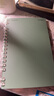 國譽(yù)(KOKUYO)一米新純手提帆布筆袋+一米新純b6超輕薄活頁(yè)本 20張4mm方格內頁(yè) 綠色套裝 曬單實(shí)拍圖