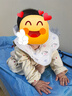 幼歌（YOUGE）嬰幼兒秋季新款卡通波點(diǎn)印花連體衣寬松柔軟親膚爬服潮 米白色 80cm 曬單實(shí)拍圖