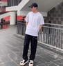 李寧運動(dòng)褲男速干直筒褲子夏季新款休閑褲冰絲薄款跑步寬松羽毛球長(cháng)褲 【速干冰絲】黑色直筒-口袋拉鏈 XL /180 (150-165斤) 曬單實(shí)拍圖