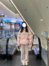 納琳雅Nalinya2025新款冬季棉服女粉色短款連帽羽絨服小個(gè)子面包服棉衣 粉色 M 曬單實(shí)拍圖