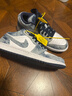 NIKE耐克Air Jordan 1 Low AJ1水洗丹寧牛仔藍(lán)男子低幫板鞋 CZ8455-100 40 曬單實(shí)拍圖