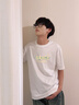 名創(chuàng)優(yōu)品（MINISO）牛油果綠短袖t恤男夏季純棉上衣高級(jí)感衣服油畫山茶花印花半袖女 棕櫚綠(陽(yáng)光山茶中標(biāo)_背標(biāo)) L 175 (名創(chuàng)優(yōu)品 品控嚴(yán)格) 曬單實(shí)拍圖