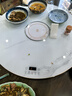 三角牌（Triangle） 暖菜板 熱菜板加熱板飯菜保溫板電磁爐多功能帶火鍋暖菜轉(zhuǎn)盤自動旋轉(zhuǎn)飯菜餐桌 【大理石紋】90CM電動轉(zhuǎn)盤丨電磁爐火鍋 曬單實拍圖