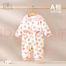 宜爽兒新生嬰兒衣服女寶寶加厚保暖棉衣秋冬季連體衣套裝外出服抱衣冬裝 曬單實(shí)拍圖