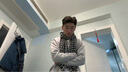 POUM美式小眾開衫毛衣外套男士韓系高級感痞帥寬松立領(lǐng)針織衫拉鏈線衣 BCYMG-MY122灰色 M 曬單實拍圖