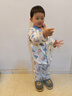 纖絲鳥（TINSINO）男童睡衣夏季兒童開衫家居服套裝中小童純棉空調(diào)服童裝 果蔬恐龍 曬單實(shí)拍圖