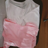 Lauaird 上衣夏季韓版大碼女裝寬松蝙蝠衫學(xué)生女士短袖T恤胖mm夏裝體恤潮 兩拼白 XL 【110-125斤穿】 曬單實(shí)拍圖