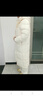 鴨鴨（YAYA）2025新款王一博同款東北防寒羽絨服男女同款冬季加厚長款過膝外套 米白色 M (170) 男女同款【115-135斤】 曬單實拍圖