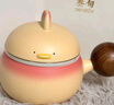 叁旬戴勝泡茶杯陶瓷茶水分離創(chuàng  )意咖啡杯水杯杯子馬克杯禮物情侶杯 戴勝茶咖_漸變款（帶杯墊） 曬單實(shí)拍圖