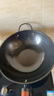老飯骨 煉打炒鍋熟鐵鍋圓底鍋無(wú)涂層烹飪鍋具炒菜鍋燃氣煤氣灶明火通用 煉打鐵鍋有副把 33cm 曬單實(shí)拍圖