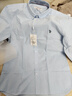 U.S. POLO ASSN.襯衫男春秋長袖白色休閑工裝外套高端免燙抗皺寬松藍(lán)色男士襯衣 曬單實(shí)拍圖