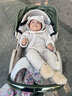 H&M童裝女?huà)脒B身衣秋季連帽加厚爬服哈衣1131072 淺米色 73cm 73/48 曬單實(shí)拍圖