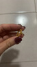 中鑫珠寶珠飾好運黃金戒指3d硬金工藝金珠掛墜足金鏈條轉運珠戒指節日禮物 1.73g（12圈號） 曬單實(shí)拍圖