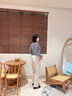哈吉斯（HAZZYS）女裝 春季女士素色直筒通勤休閑褲女ATDSP0CAX02 乳白色IV 36 (155/68A 36) 曬單實(shí)拍圖