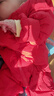 乖奇熊【三防羽絨服連體衣】嬰兒秋冬季保暖連帽衣服寶寶喜慶新年拜年服 中國紅 80cm 曬單實(shí)拍圖