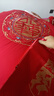 南極人（Nan Ji ren）大紅色新娘結婚被子婚禮喜被大豆纖維雙喜被子陪嫁送禮被芯結婚 喜結良緣【喜迎門(mén)】 200*230cm 7斤【配高檔手提包】 曬單實(shí)拍圖
