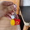 創(chuàng  )意鑰匙掛件韓版卡通可愛(ài)個(gè)性鑰匙扣包包配飾男女汽車(chē)鑰匙掛飾 【薯條吊飾】1個(gè) 曬單實(shí)拍圖
