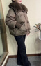 珂儷莎中年媽媽冬裝大毛領(lǐng)羽絨服2025新款棉服加厚棉襖中老年女棉衣外套 YLJR-9609-黑色【加厚棉服】 L 【建議110-130斤】 曬單實(shí)拍圖