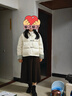 百圖betu冬季新款輕國(guó)風(fēng)白鴨絨短款女士毛領(lǐng)羽絨服2412T01 米白 M 曬單實(shí)拍圖