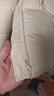 伊芙麗（eifini）蔣欣代言鴨絨立領(lǐng)直身寬松版型落肩袖短款羽絨服女秋季新款 米白 S 80-105斤 曬單實(shí)拍圖