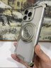 派凡適用蘋(píng)果iPhone16promax手機(jī)殼金屬無(wú)邊框帶旋轉(zhuǎn)指尖陀螺創(chuàng)意指環(huán)磁吸支架鏤空散熱新款防摔裸感殼 原色【360°旋轉(zhuǎn)/解壓陀螺/磁吸支架】 iPhone 16 promax 曬單實(shí)拍圖
