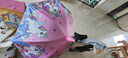 風(fēng)之草兒童雨傘小學(xué)生幼兒園自動傘長柄傘遮陽傘男童女童晴雨兩用晴雨傘 粉色獨角獸兒童黑膠雨傘 曬單實拍圖