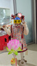 班喜迪女童漢服旗袍裙秋冬裝新款女寶寶國(guó)風(fēng)連衣裙唐裝周歲禮服兒童裙子 紅色 110 cm 曬單實(shí)拍圖
