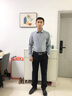 沙馳SATCHI男士長(cháng)袖襯衫春新款商務(wù)休閑高級感親膚易打理襯衣藍【蘆薈纖維】 中灰 40 (175/75kg) 曬單實(shí)拍圖