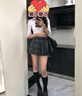 妙奕嘉jk套裝jk制服520禮物jk制服套jk制服學(xué)院風(fēng)JK制服JK百褶裙jk襯衫 白色長(cháng)袖+碳灰短裙+領(lǐng)結【套裝】 L 曬單實(shí)拍圖