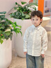 巴拉巴拉童裝兒童男童長(cháng)袖襯衫純棉兒童上衣2025新款春裝學(xué)院時(shí)尚百搭襯衣 本白10101 120 曬單實(shí)拍圖