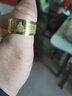 桐汝壁本命佛生肖守護(hù)神心經(jīng)轉(zhuǎn)動(dòng)戒指男鈦鋼轉(zhuǎn)運(yùn)指環(huán)刻字 金色阿彌陀佛屬狗豬守護(hù)神_美圍 曬單實(shí)拍圖