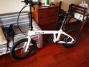 薩瓦碳纖維超輕折疊公路車(chē)20寸9速折疊變速自行車(chē)便攜單車(chē)成人通勤 白色 曬單實(shí)拍圖