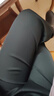 南極人（Nanjiren）女士保暖褲女秋冬薄款高腰打底褲舒適云感暖絨柔軟親膚秋褲2條裝 黑色+木槿紫【保暖褲】 L 【建議100-120斤】 曬單實(shí)拍圖