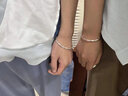S999足銀手鐲女莫比烏斯銀手環(huán)男手鏈情侶一對紀念七夕禮物送女友 莫比烏斯環(huán)手鐲【男款】定制刻字 曬單實拍圖