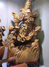 福瀚林實(shí)木雕刻關(guān)公擺件關(guān)二爺財神像鎮宅家居博古架收藏客廳桌面工藝品 中號 花梨木 關(guān)公 曬單實(shí)拍圖