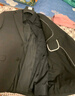 阿悠胖西服套裝男商務(wù)正裝新伴郎結(jié)婚西裝職業(yè)通勤兩件套禮服 黑色 5XL 曬單實(shí)拍圖