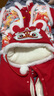 嬰兒拜年服喜慶連體衣寶寶冬裝滿(mǎn)月百天周歲禮服新生兒過(guò)新年衣服 【國風(fēng)龍圖加厚】連體衣+帽子 80cm (6-12個(gè)月/體重20斤內) 曬單實(shí)拍圖