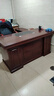 如瀾老板桌辦公桌椅組合簡(jiǎn)約現代高檔辦公室大班臺主管桌總裁桌 老板桌+大小側柜 1.6米 曬單實(shí)拍圖