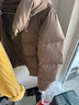 坦博爾羽絨服女短款面包服連帽外穿防寒保暖簡(jiǎn)約外套TBF330332J 焦栗褐 L (170) 曬單實(shí)拍圖