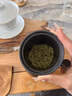 卡蘭古斯中秋節禮物茶水分離泡茶杯馬克杯陶瓷杯子禮盒帶蓋生日禮物男 千里江山辦公杯【黑色】禮盒裝 曬單實(shí)拍圖