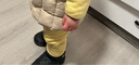 婧麒（JOYNCLEON）秋冬季童鞋寶寶中大童棉鞋加絨加厚兒童雪地靴時(shí)尚男女童短靴子潮 黑色 28 碼適合腳長(zhǎng)15.5cm 曬單實(shí)拍圖