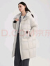 艾萊依高充泡芙羽絨服女款加厚長(cháng)款秋冬連帽休閑鴨絨外套 香檳灰S 曬單實(shí)拍圖