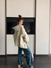 FSHE工裝連帽短外套女春秋2025新款春秋休閑寬松夾克棒球服外套上衣 杏色外套 M 95至110斤 曬單實(shí)拍圖