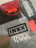 英克斯（inxx）付思超同款美式休閑假兩件長袖T恤男字母印花撞色圓領上衣打底衫 黑色 M 曬單實拍圖